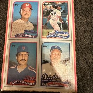 Tom lasorda card with others